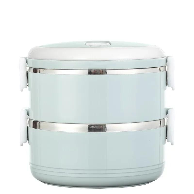 

Портативный ланч-бокс для микроволновой печи, многослойный, из нержавеющей стали, герметичный, теплоизоляционный, для школы, офиса, кухни на открытом воздухе