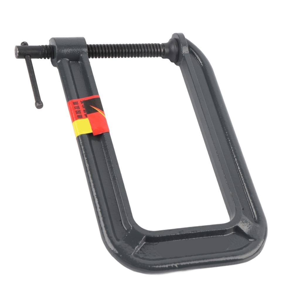 Steel Construction Heavy Duty C Clamp Gray G Type Clamping Device Deep Throat C Clamp Woodworking