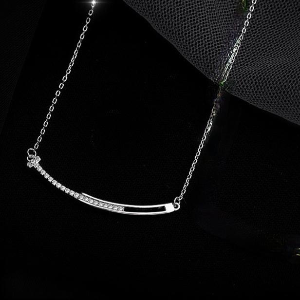 

CIAXY Zircon Smile Face Necklace for Women Geometric Clavicle Chain Choker Exquisite 14K Gold Plated Jewelry