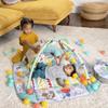 BRIGHT STARTS Baby Play Mat, Ball Pit, Tropical, 5 Play Modes - 40 Balls - 7 Detachable Toys, Baby Christmas Gift