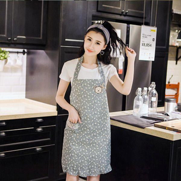 Waterproof and Anti-fouling Apron - Striped Short Style Kitchen Fashion Apron apron