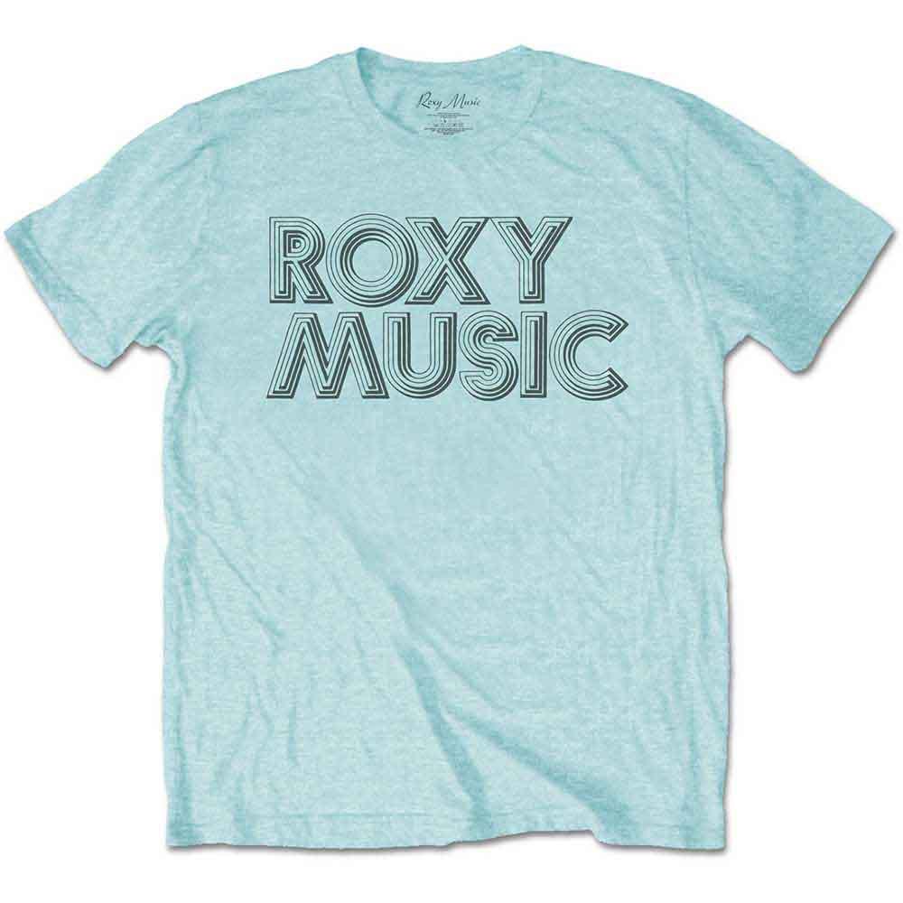 Roxy Music Disco Logo T-Shirt Blue New Unisex T-Shirt XXXL