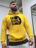 Eat Sleep Climb Youth Autumn And Winter Plush Sweater Clothing Free Hoodie Clothing American Fashion Printed Top Gift