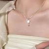 Hot Sale Natural Shell Carved Star Love Pendant Necklace Female Niche Sense Clavicle Chain