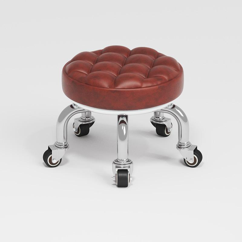 Silent Household Low Stool on Wheels - Multipurpose for Shoe Changing, Baby Moving, and Floor Cleaning