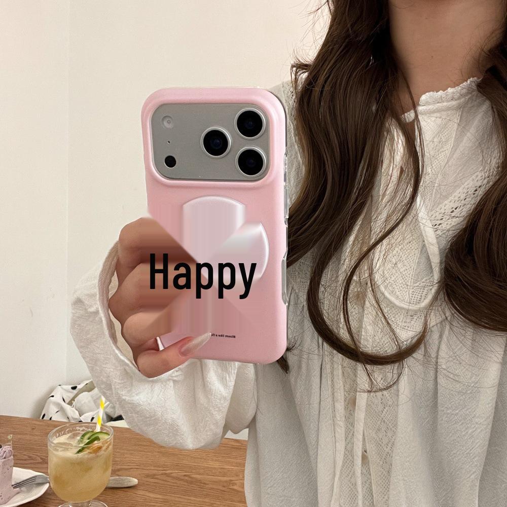 Simple Solid Color & Polka Dot Floral Magnetic Case for iPhone 17 Pro Max, 16, 15, 14 (Female)