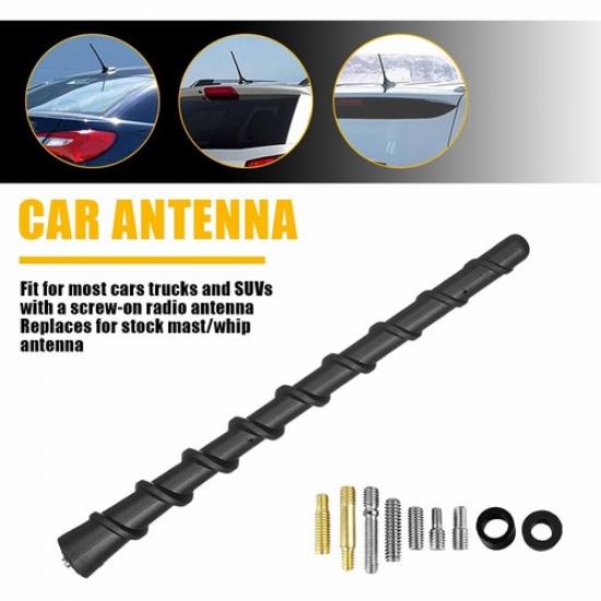 7"Inch Universal Short Rubber Spiral Antenna Mast Radio Fit Universal AU Vehicle