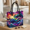  Colorful Mountain Art Tote Bag Fashion Large Capacity Casual Shoulder Bag for Daily Use Travel Shopping