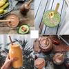 10Pcs/set 20cm Reusable Bamboo Straws Eco-friendly Bar Party Drinking Straw with Cleaning Brush Natural Bamboo Cocktail Straws