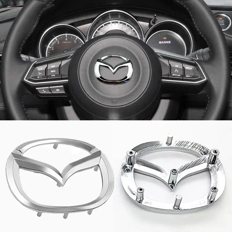 2025 Gorący ABS Samochodowa Kierownica Środkowa Emblemat Odznaka dla logo Mazda CX5 RX7 Atenza Axela 3 2 5 CX3 MX3 MX5 CX4 CX9 CX7 RX8 Proteg