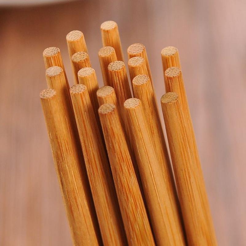 10 Pairs Biodegradable Bamboo Chopsticks Reusable Natural Tableware for Sushi Noodle Zero Waste Home Daily Dining