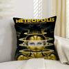 Vintage S Metropolis Movie Pillow Gifts Home Office Furnishings Bedroom Sofa Car Cushion Cover Case Xcm
