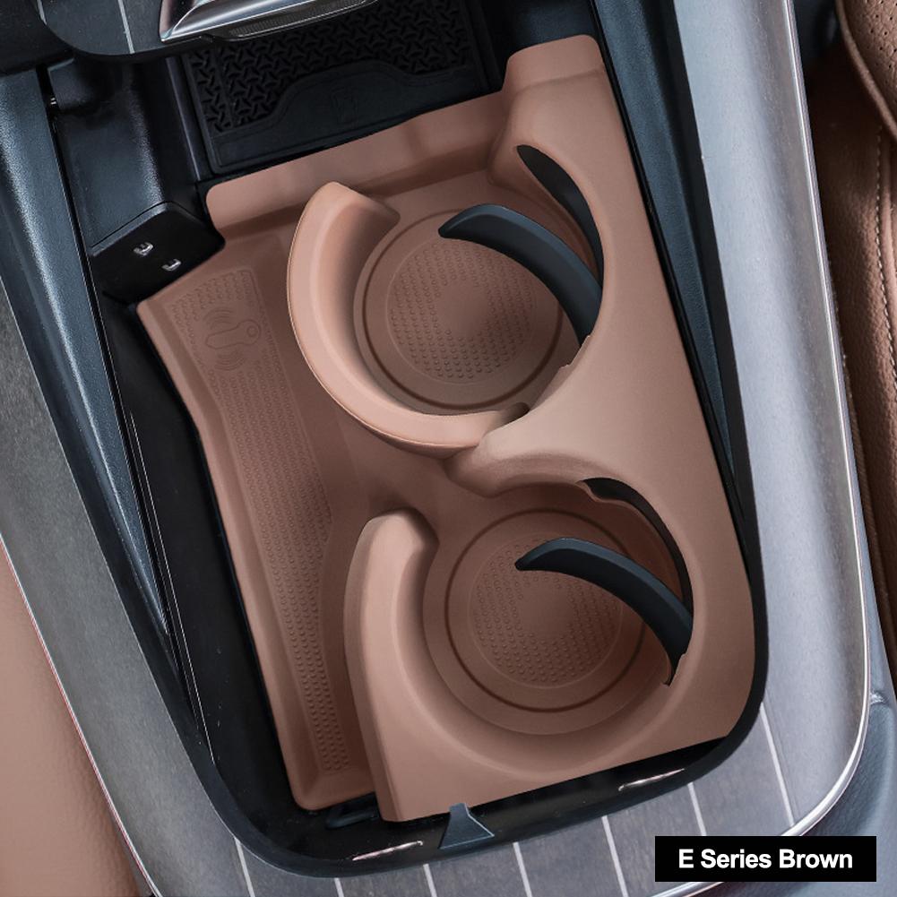 Central Control Water Cup Anti Slip Silicone Protective Pad for Mercedes Benz E Class W214 E260 E300 Car Interior Accessories