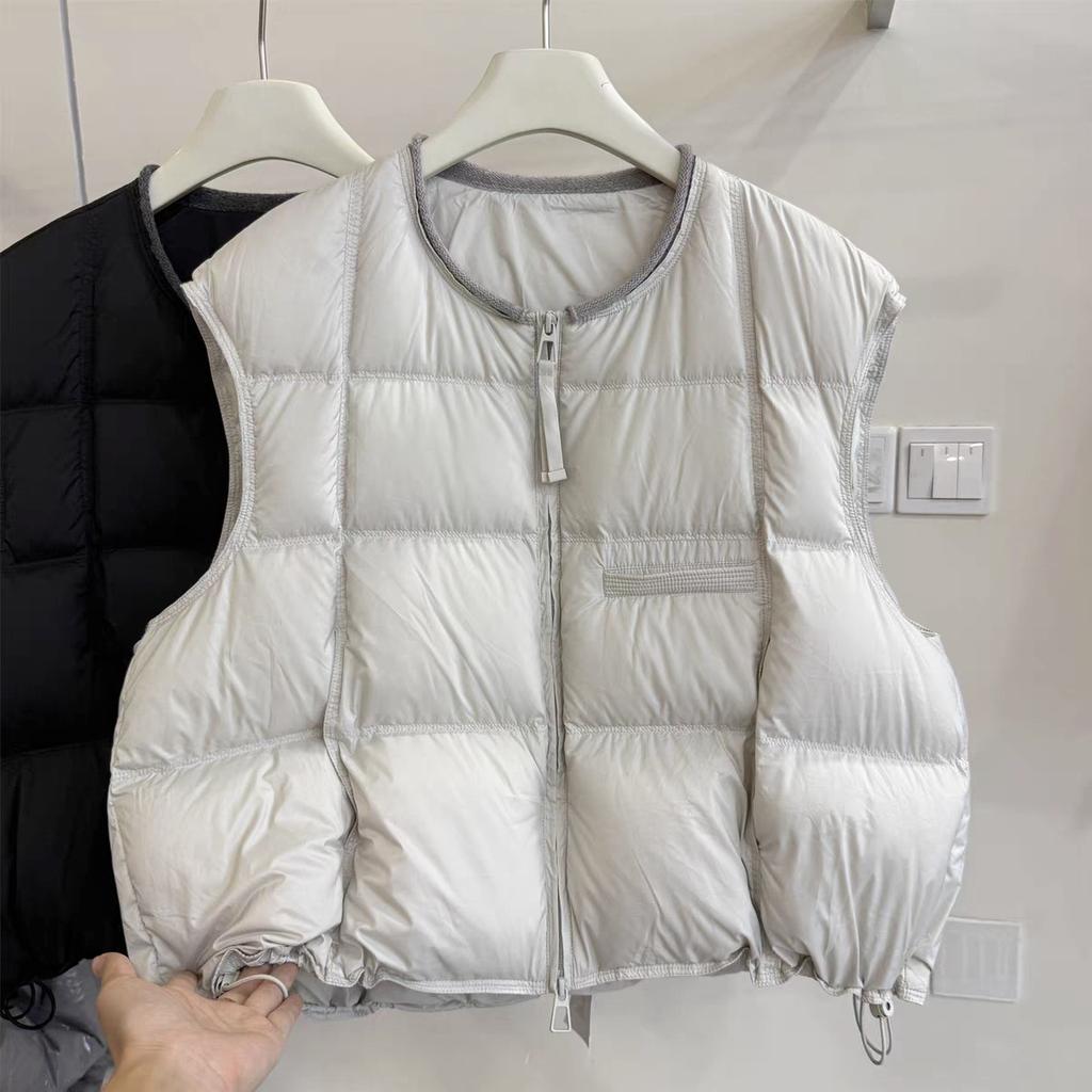 Autumn and winter new down vest vest women's loose casual sleeveless vest warm vest