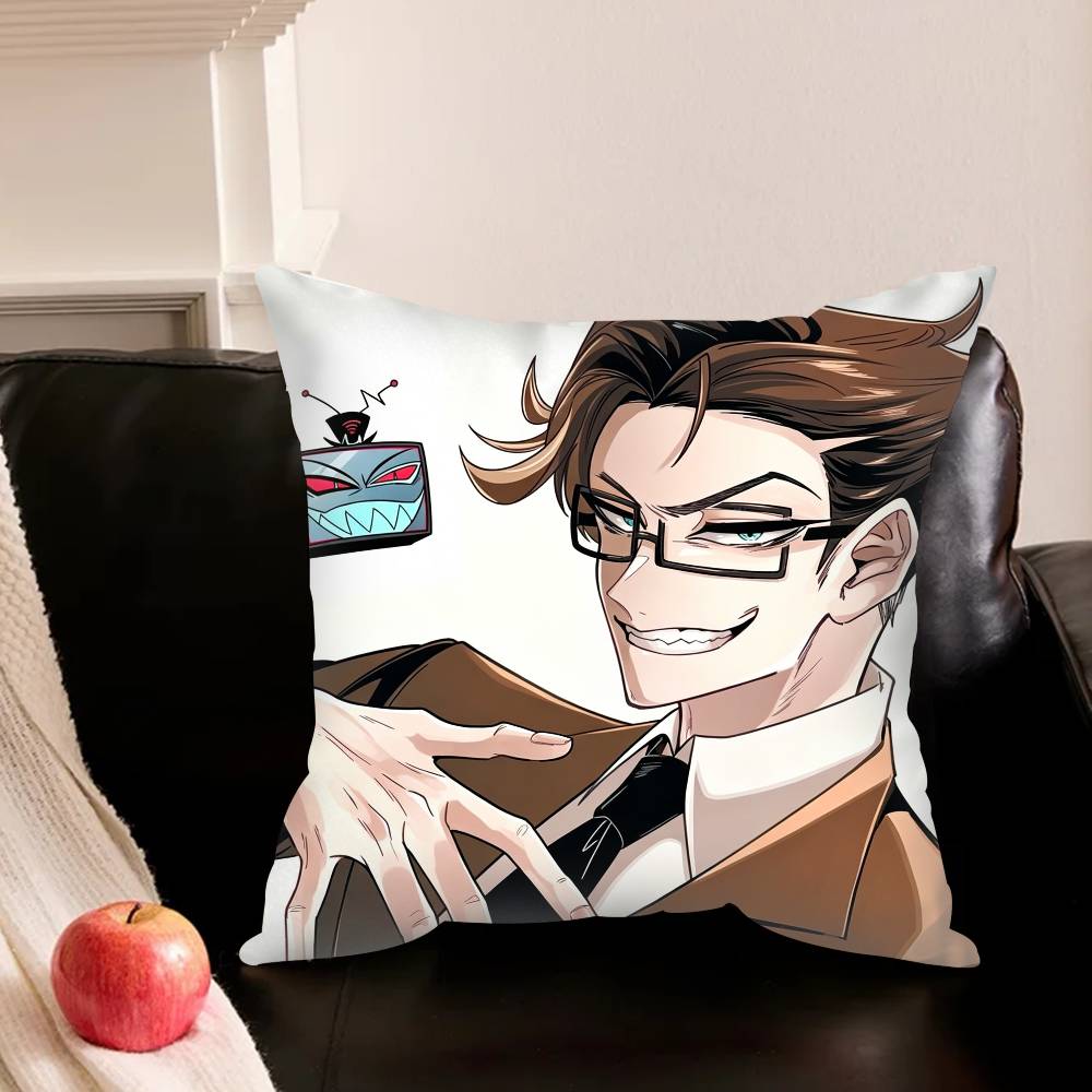 V-Vincent H-Hazbin H-Hotel Various Sizes Square Pillowcase For Car Home Bedchamber Decor