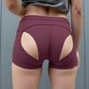 Men Elastic Waist Back Cutout Home Wear Mini Pants Shorts Pajamas