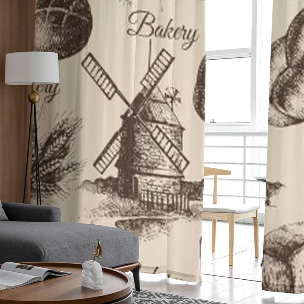 Schizzo di Pasticceria Motivo Senza Cuciture Tende Trasparenti in Tulle per Soggiorno la Stanza Camera da Letto Decorazione Cucina Tende Voile Organza