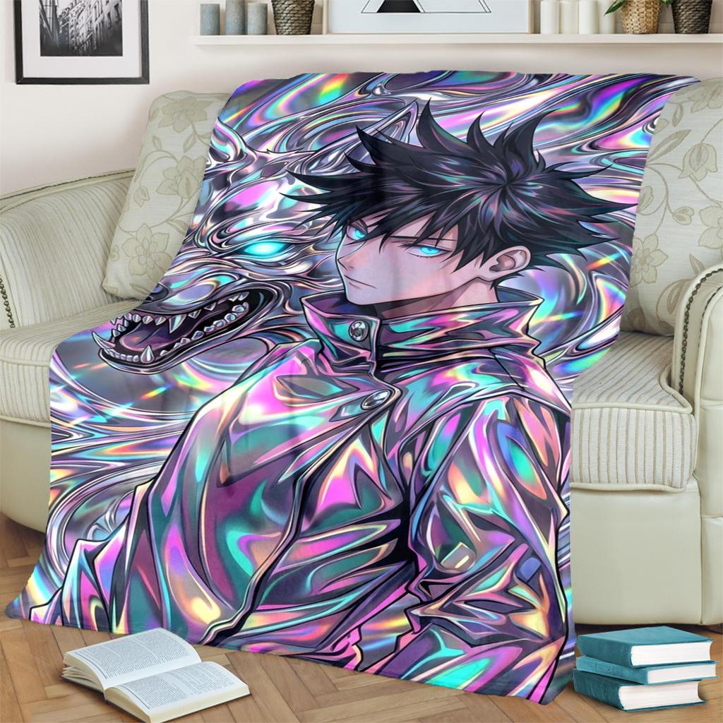 Jujutsu Kaisen Soft Blanket Warm Flannel Print for Bedrooms, Sofas, Beds, Chairs, Picnics, Travel
