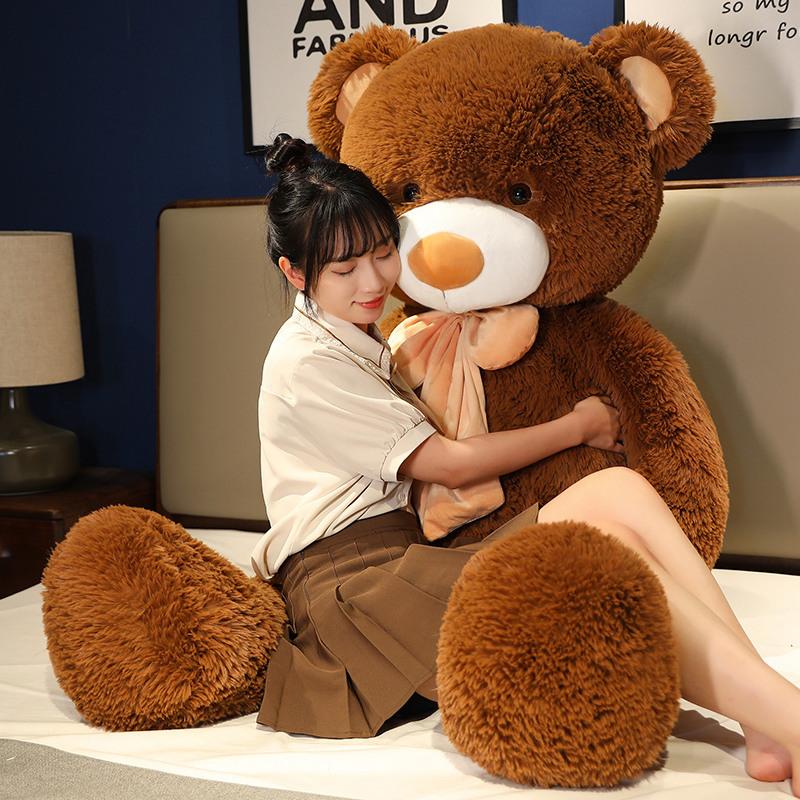 80/100CM 5 Colors Teddy Bear Plush Toy Giant Stuffed Animals Birthday Valentines Day Gift Soft Pillow Dolls Grilfriend Girl