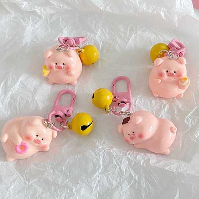Roztomilá anime klíčenka s malým prasátkem Kreslená kawaii klíčenka s prasátkem Přívěsek Kreativní doplňky na ozdobu batohu Dárky