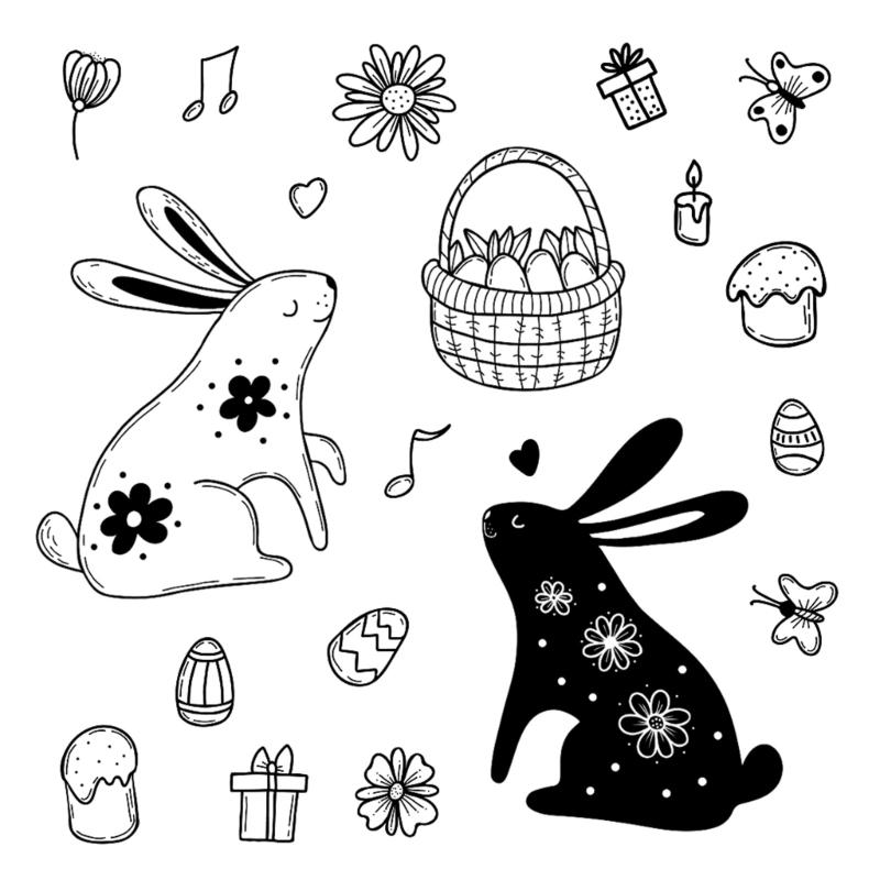 Animal Clear Silicone Stamp for DIY Invitation Card Scrapbooking Paper Craft Rubber Stamp Handmade Journaling Supplies