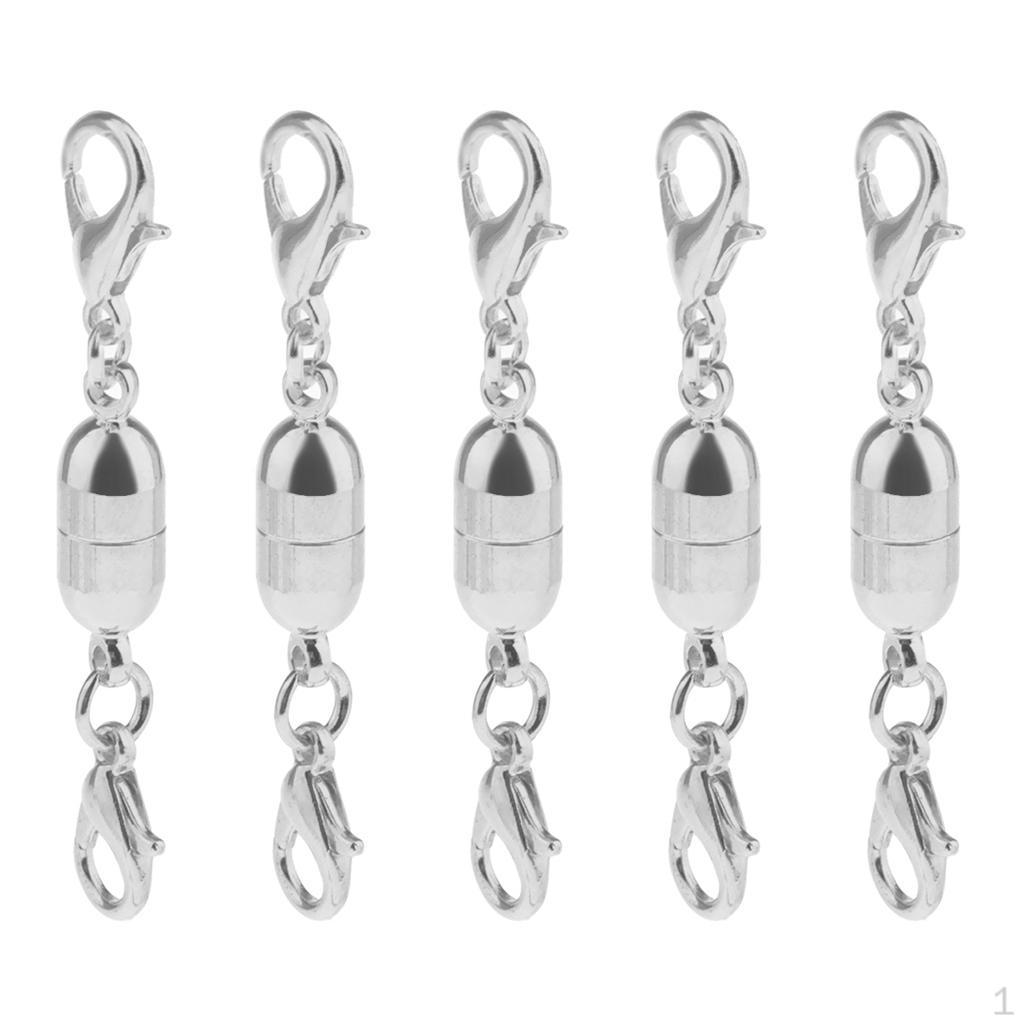 

5 Piece Clasps Hook For DIY Necklace Bracelet Making Craft срібний