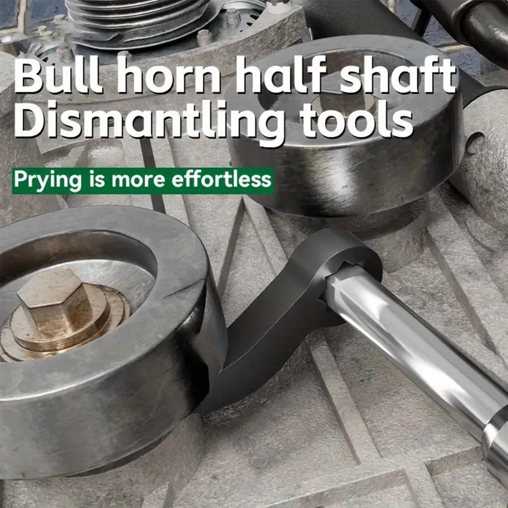 Angle Type Half Axle Disassembly Tool,Drive Pry Bar Adapter Used for Open-end Wrenches,Disassembling Axles Repair Tool