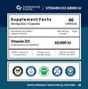 Carbamide Forte Vitamin D3 60000IE 90 Tabletten für Männer & Frauen | Immununterstützung, Knochengesundheit, Orangenaroma -