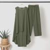 2024 Women's Asymmetrical Sleeveless Top & Loose Pants 2-Piece Set - Spring/Summer Sportswear