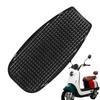 Breathable Motorcycle Seat Cushion - Black Summer Gel Pad with Anti-Slip Quick-Release Straps
