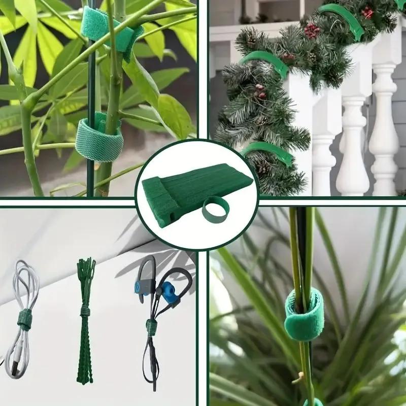 100PCS Plant Support Clips, Reusable Garden Plant Ties for Tomatoes, Cucumbers, Vines and Flowers