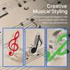 5PCS Mixed Color Piano Book Clips ABS Treble Clef Clips Music Note Clips  For Sheet Music Reading