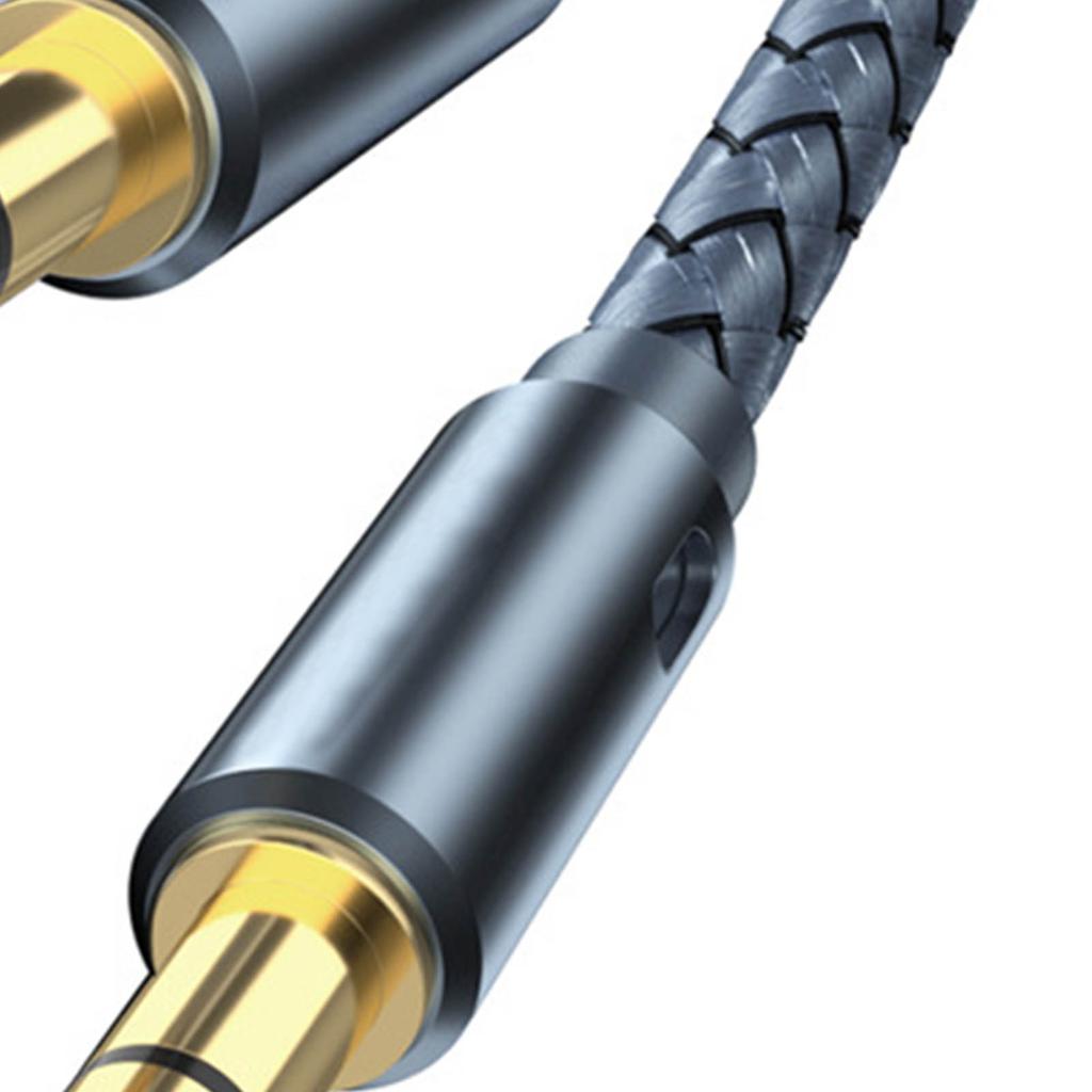 Male to Male Audio Adapter Cable 2m No Loss Transmission Good Shielding Anti Interference 3.5mm Audio Adapter