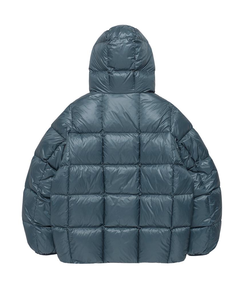 Thevinylhouse Hooded Duck Down Jacket Blue