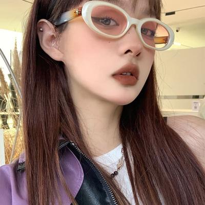 LOOKING4U Neo Retro 20300 Ugly Sunglasses C2 Ivory Pink