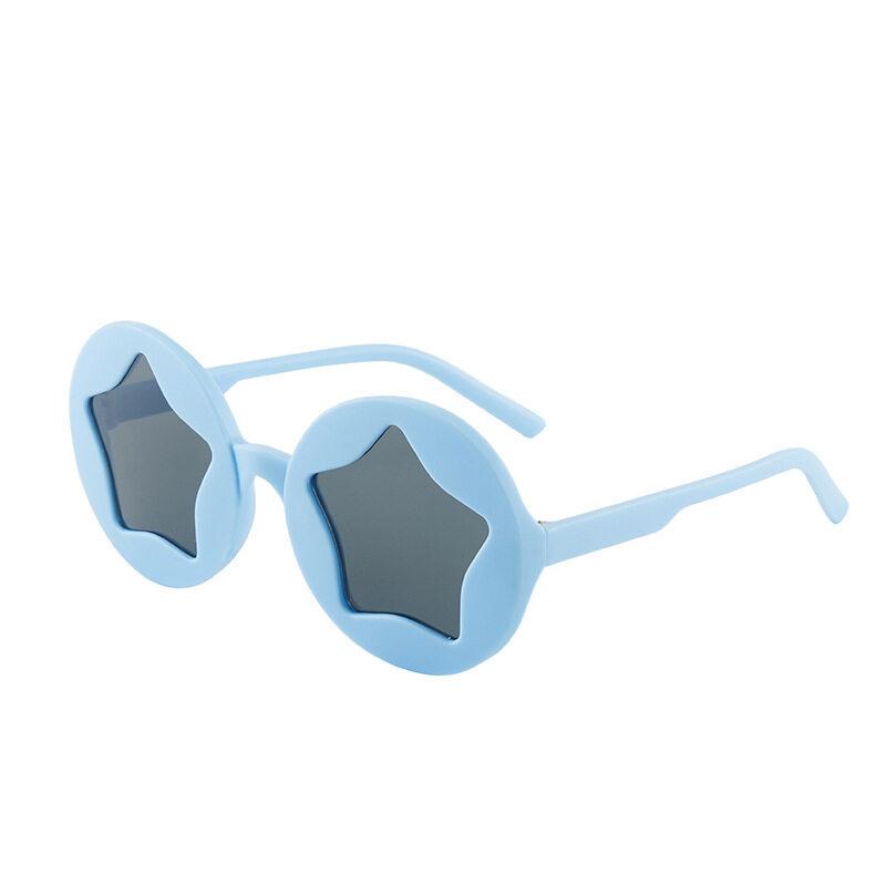 New Children's Pentagram Sunglasses Glasses Trendy Sunglasses Cute Children's Round Frame Mirror Children's Sunglasses