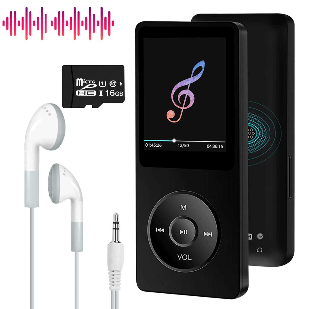 16GB Bluetooth MP3 Player HIFI Sport Music Speakers MP4 Media FM Radio Recorder