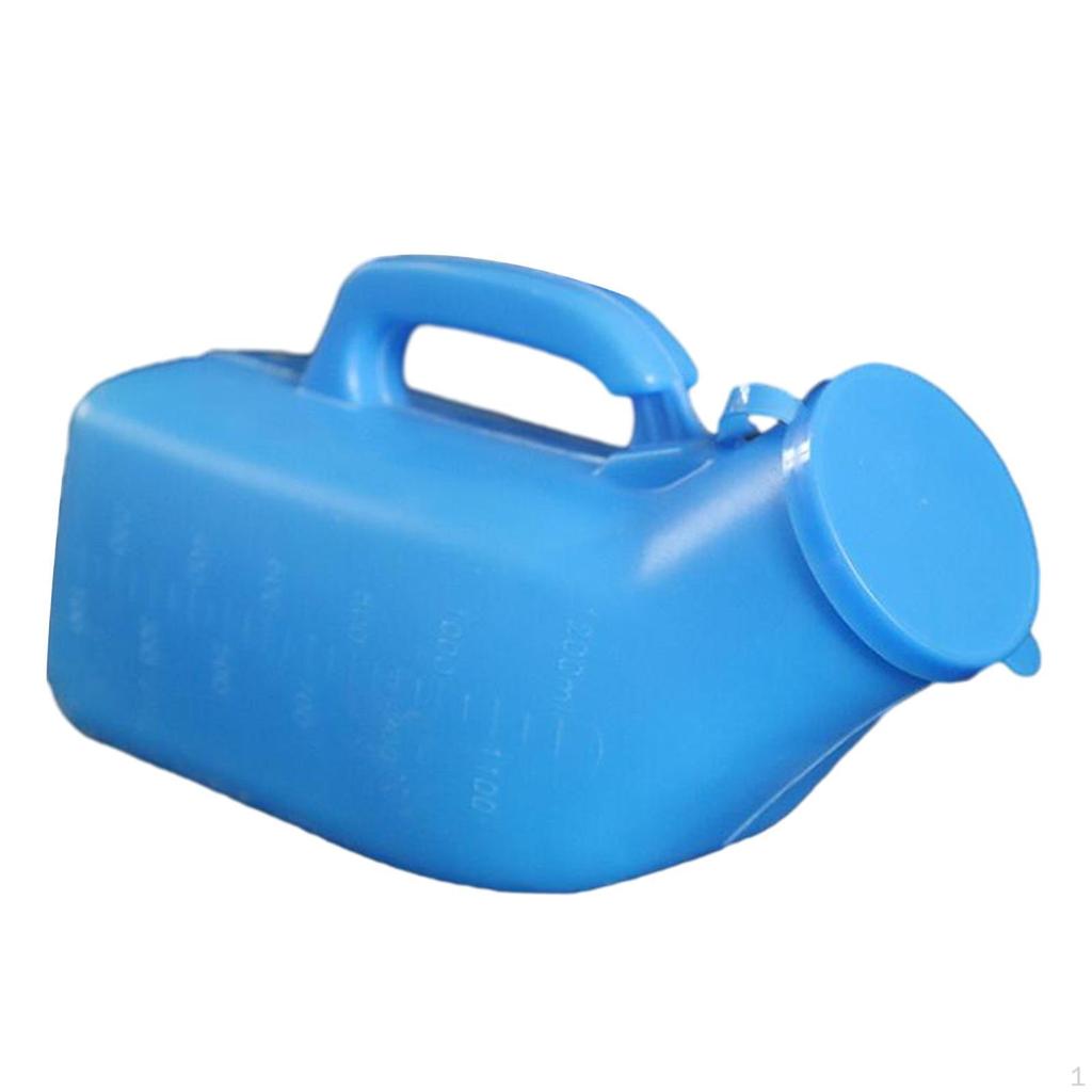 Männliche Pee Flasche Urinal Container mit Deckel Griff Leichte Urinal Männer Töpfchen für