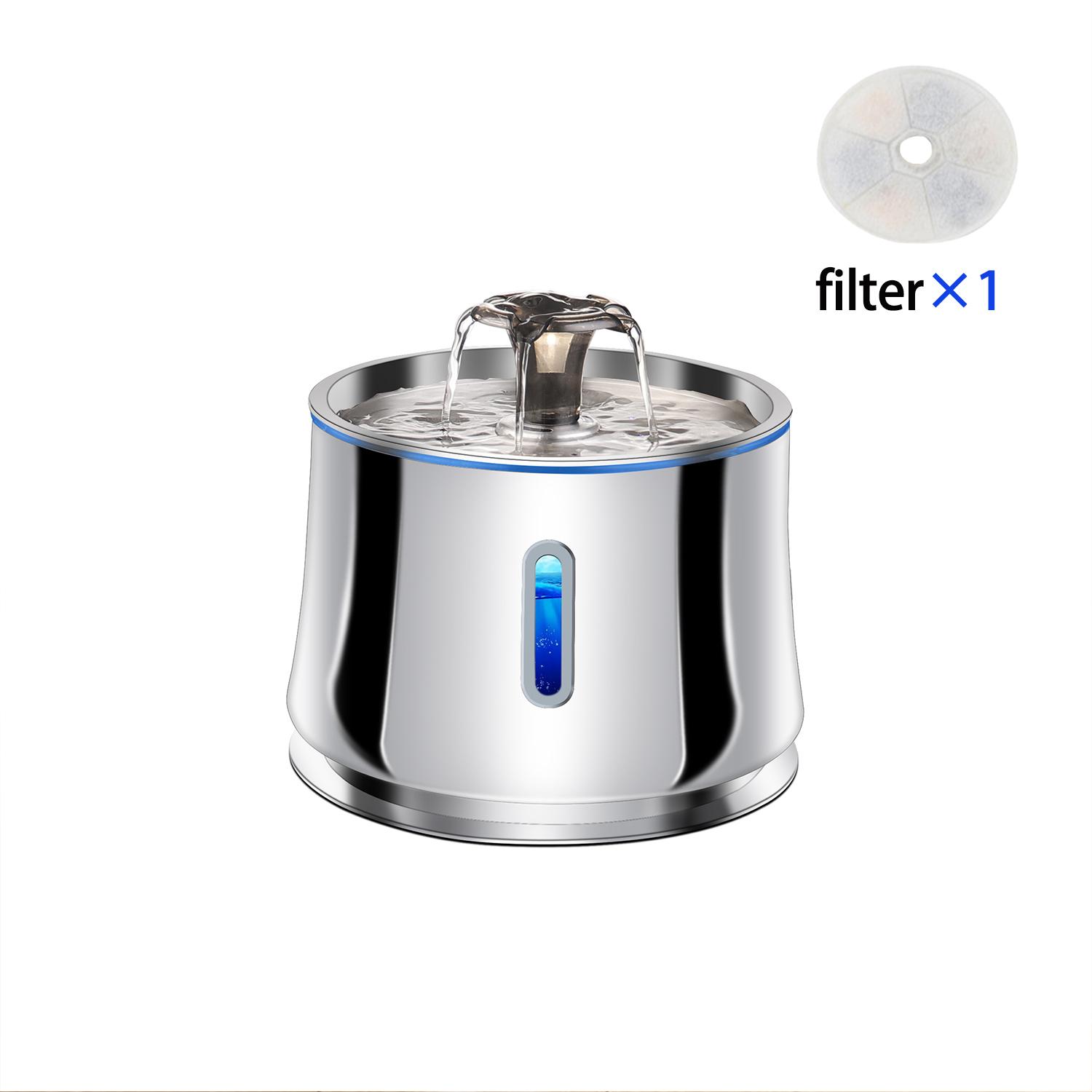 

Petavista 2.5L Cat Water Fountain нержавеющая сталь автоматический фонтан для поения кошек для диспенсера воды для кошек аксессуары ультра-тихий 1set