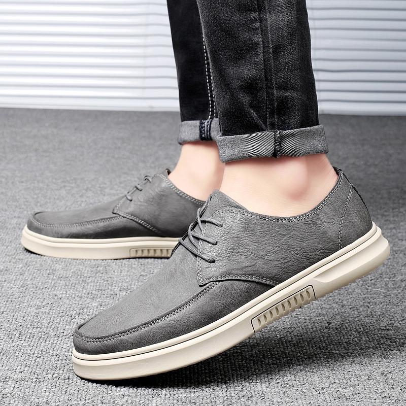 Fashion High Quality Leather Oxford Shoes Breathable Outdoor Sneakers Men's Shoe Handmade Soft Leather Shoes Casual Shoes Walking Shoes