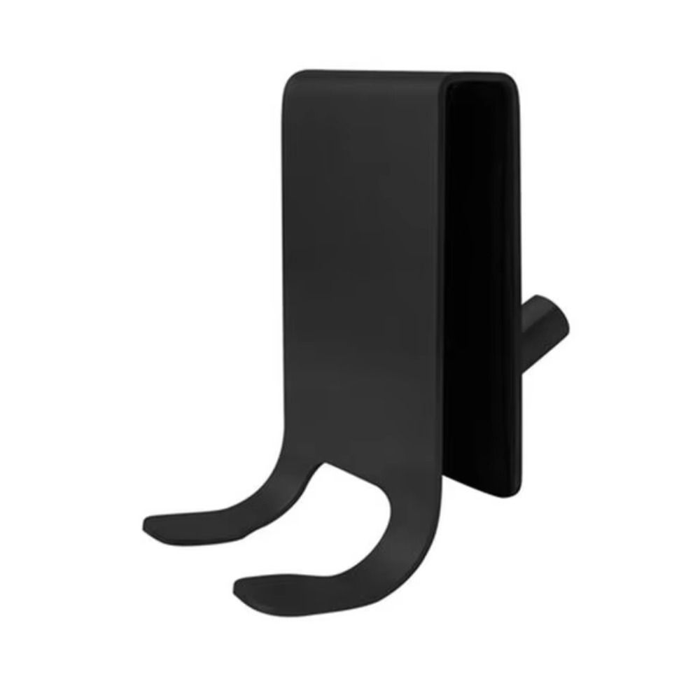 Punch-free Shower Door Back Hook Rust-proof Bathrobe Hanger Decor Hook Bathroom Long Hook  Kitchen