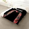 Feans E-Evisu Throw Flannel Throw Blanket: Soft Kid-Friendly Warm Anti-Static All Season Washable Couch Bed Home