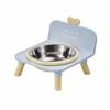 Gamelle Antidérapante pour Chien sur Pied Surélevée pour Animaux de Compagnie Gamelle Chat Cœur Utilisation Intérieure