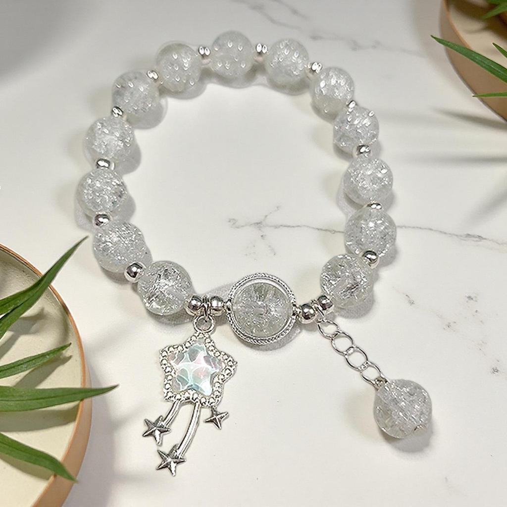 Daisy Popcorn Beaded Bracelet: Elegant Women's Hand Jewelry