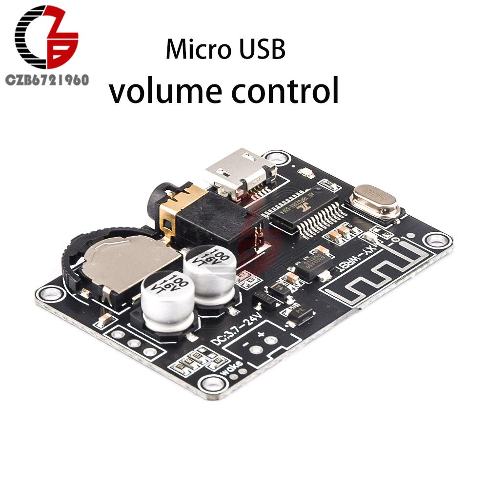 Bluetooth Audio Receiver board DC 3.7-24V Bluetooth 5.0 MP3 Lossless Decoder Board Remote Control Stereo Audio Music Module