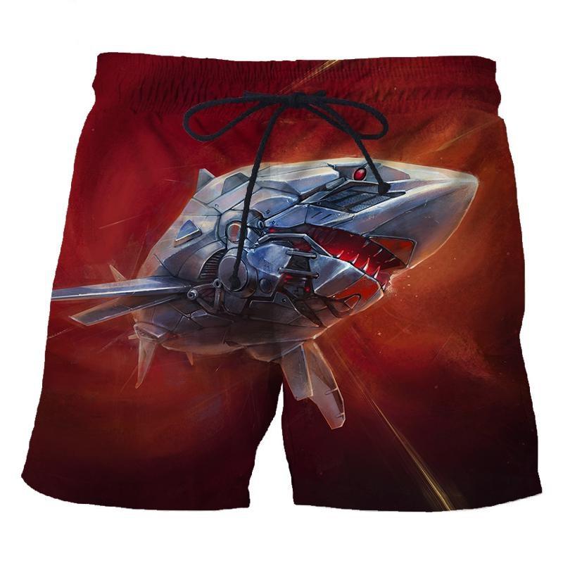 3D Print Shark Short Pants For Men Summer Personality Animal Unisex Harajuku Beach Shorts Vacation Surfing Swim Trunks Clothing