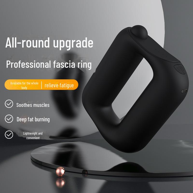 Fascia Ring Fat Burning Electric Neck & Shoulder Massager - Mini Vibration Muscle Relaxer for Men & Women