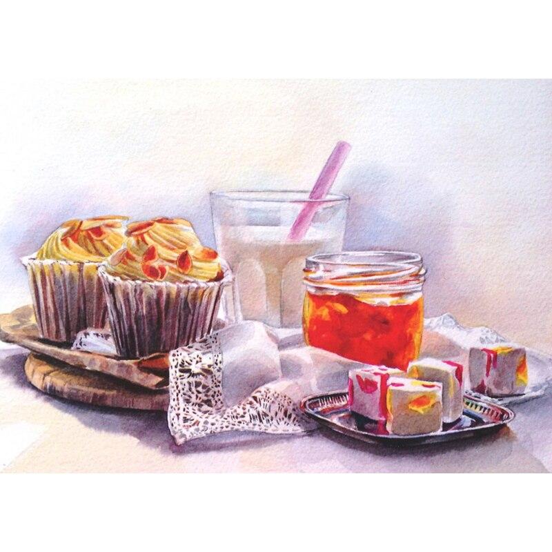 

5D DIY Алмазная картина Кубок Фрукты Алмазная вышивка Пейзаж Вышивка крестиком Цветок Полный круглый дрель Ремесла Домашний Декор Подарок Full Round 15x20CM