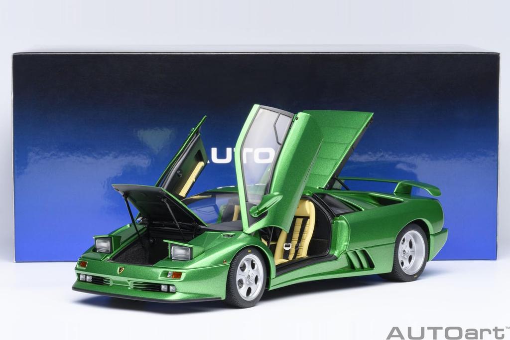 AUTOart Scale Lamborghini Diablo SE30 Metallic Green Finished Product 1/18