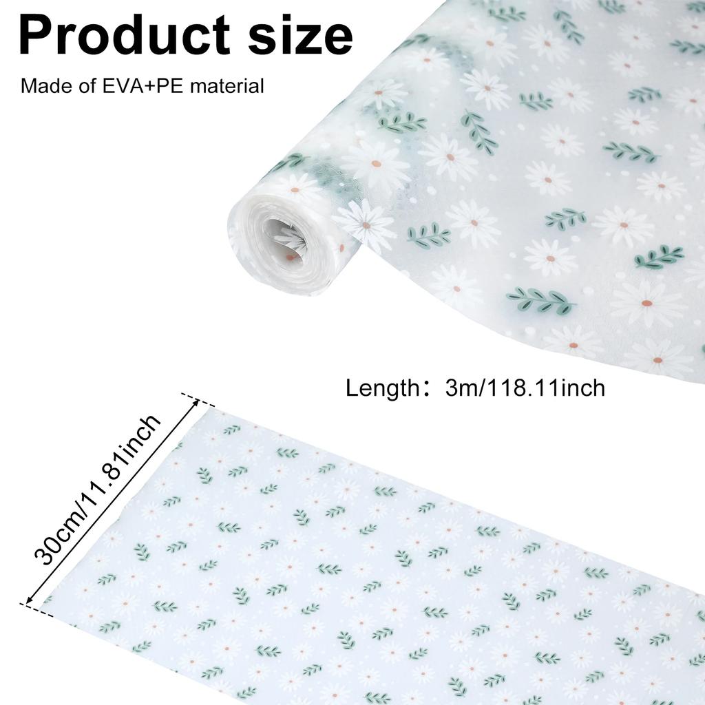 Shelf Liner Waterproof Oil-Proof Cabinet Liner Non-Slip Drawer Liner Non Adhesive Fridge Liner 30cmx3m